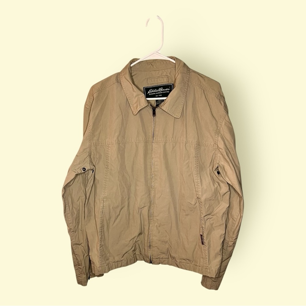 Eddie Bauer Men's Tan Lightweight Jacket, Size Medium